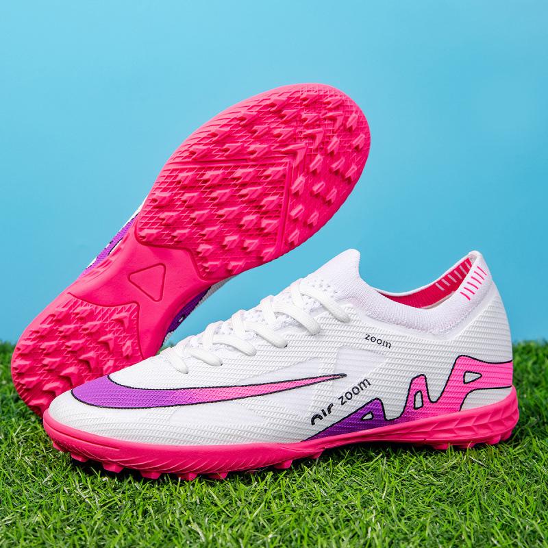 New Low-top Men's and Women's Football Shoes Long Nails TF Broken Nails Competition Training Shoes Men's and Women's Adult Sports Football Shoes