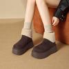 Beautiful thick-soled heightening velvet non-slip short boots autumn simple warm snow boots women's