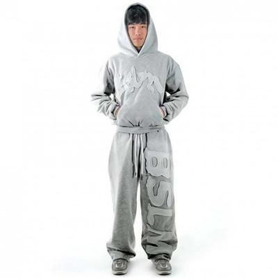 Unisex Streetwear Hoodie Jogginghosen-Set Buchstabendruck Lockerer Schnitt Freizeit-Sportbekleidung Winter