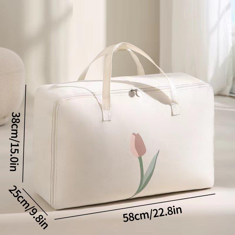 Geantă mare de depozitare haine din material netesut, pliabilă, pentru dulap, pătură, quilt, haine, protecție împotriva prafului, organizare, economisire spațiu, cutie de depozitare