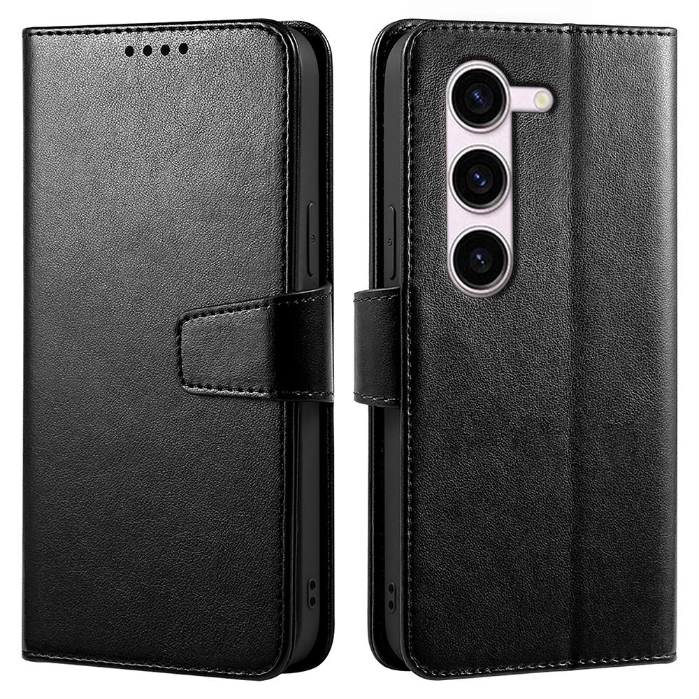 

For Samsung Galaxy S23+ Case Stand Card Holder Wallet Leather Phone Cover Black