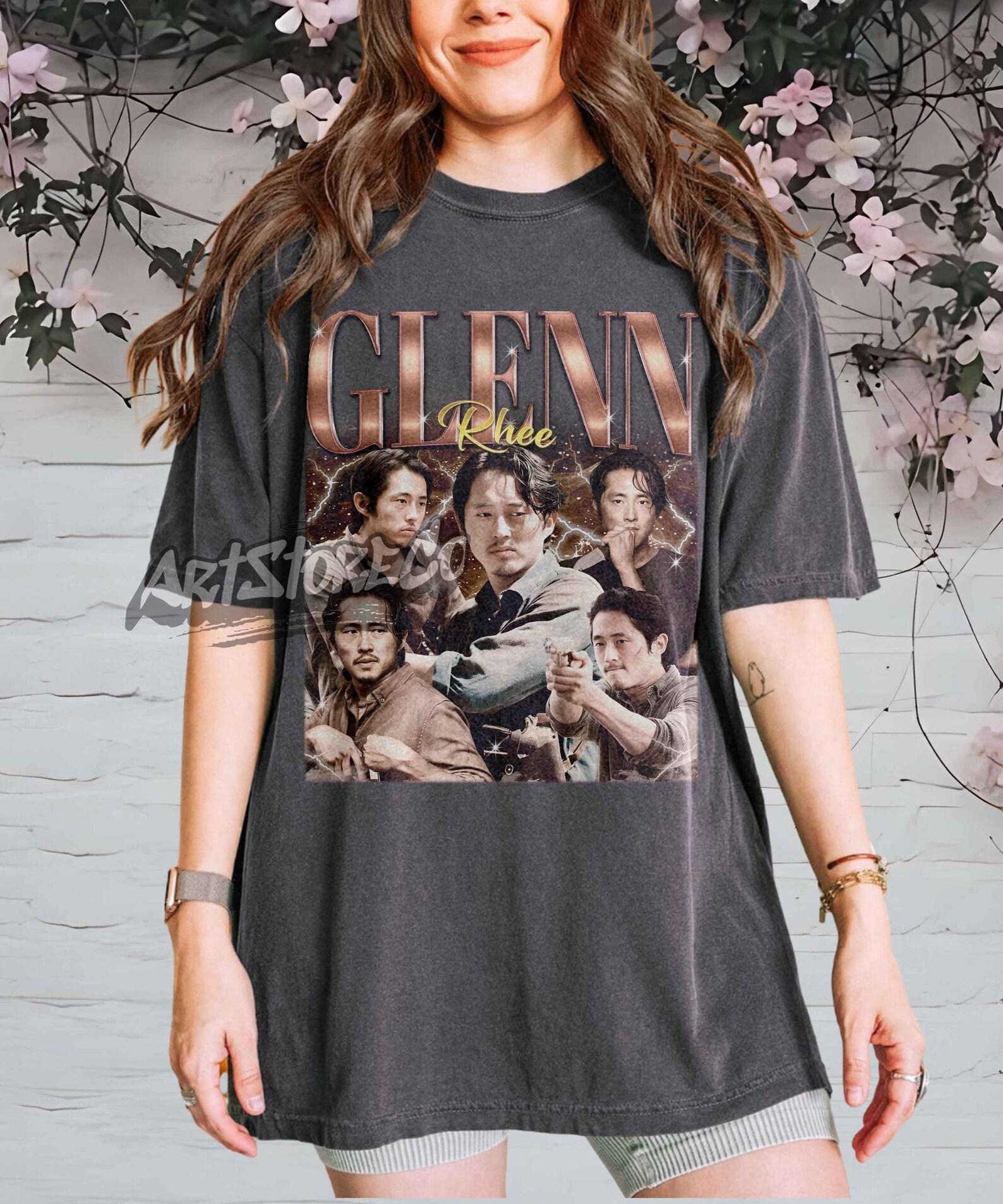 Glenn Rhee Collage Graphic Tee, Retro Vintage Inspired Apparel L