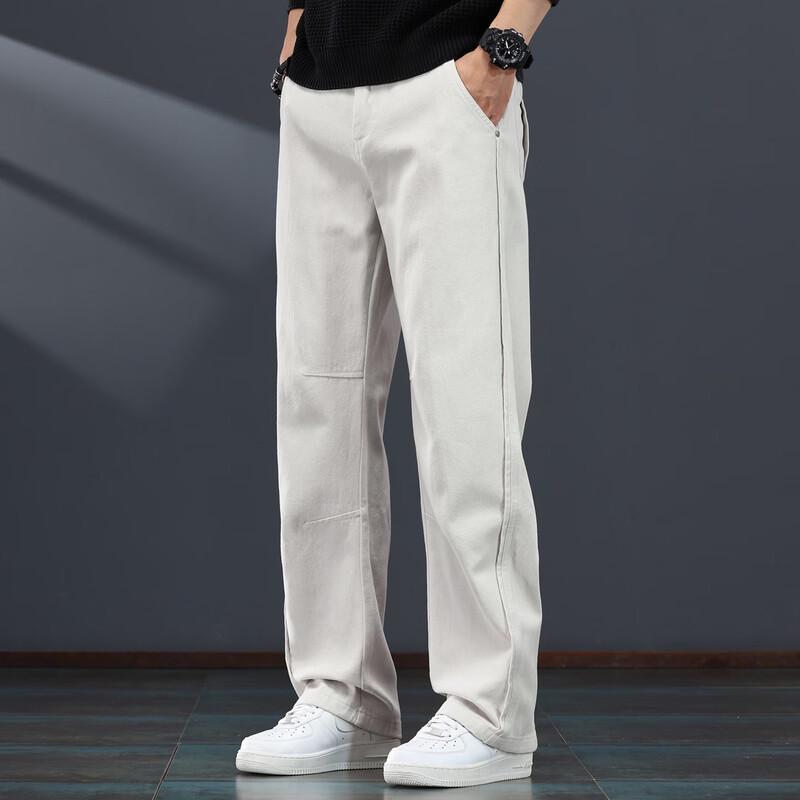 Men's Loose Straight-Leg Casual Denim Jeans