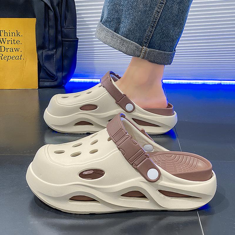 Fashion Men's Outdoor Slippers Sandals Beach Comfortable Slides Soft Clogs Men Casual Garden Shoes NEW Men Women Beach Sandals Slippers