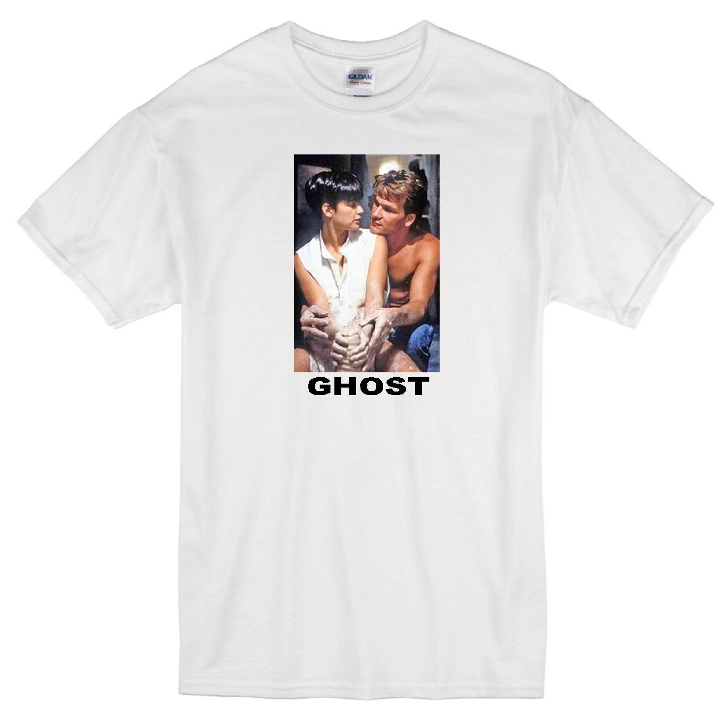 GHOST POTTERY SCENE PATRICK SWAYZE DEMI MOORE ROMANCE LOVE MOVIE WHITE T-shirt M