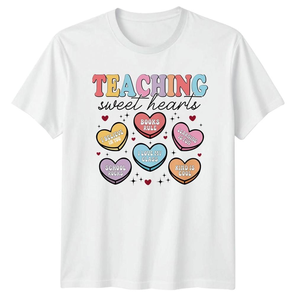 Teaching Sweet Hearts I Believe In Unisexs TShirt Valentine Teacher S