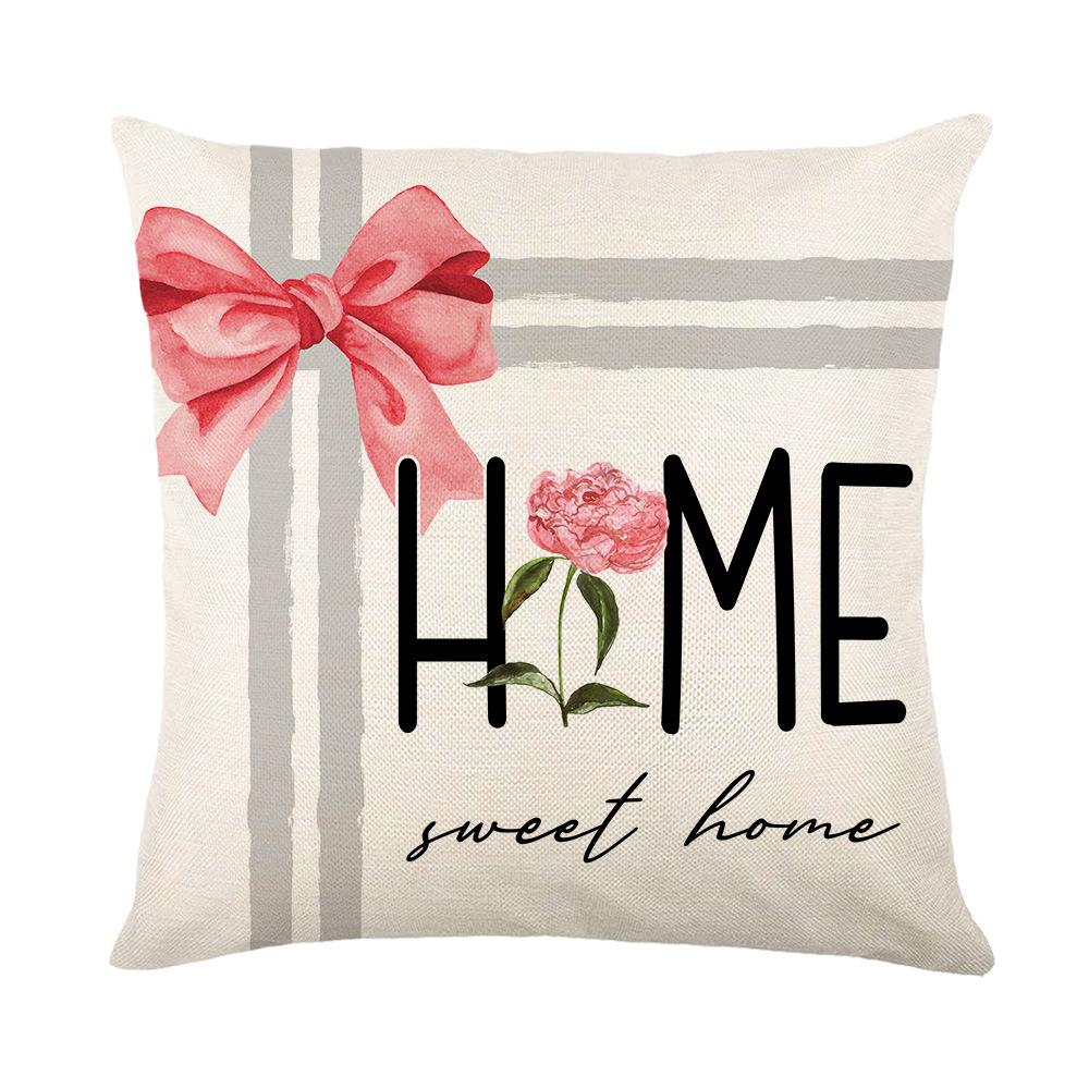 New Pink Rose Pillow Cover Home Living Room Sofa Cushion Cover Bedroom Cushion Pillow