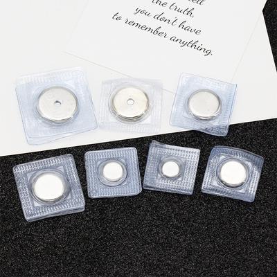 5 párů PVC Neviditelné Skryté Kovové Silné Magnetické Zapínání Knoflík Neviditelné Šité Magnetický Magnetický Zapínací Prvek Pro Kabelku Oblečení