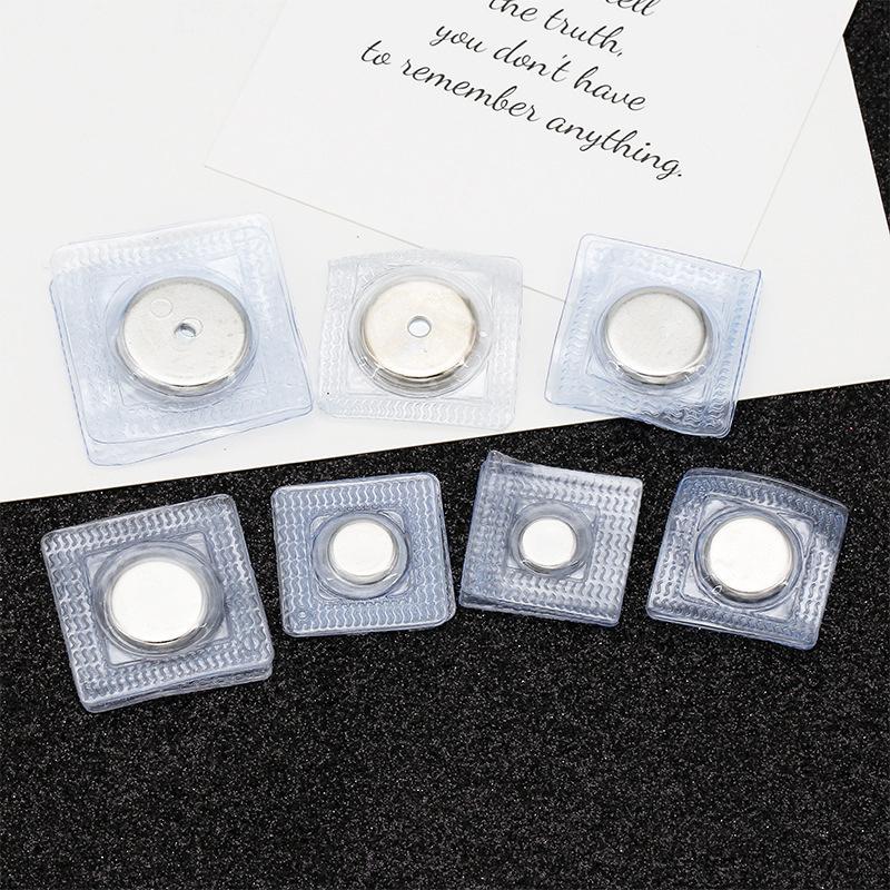 5 Çift Pvc Görünmez Gizli Metal Güçlü Mıknatıslı Çıtçıt Düğme Görünmez Dikiş Mıknatıslı Mıknatıs Toka El Çantası Giyim İçin