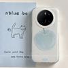 Applicable To Huawei Mate70 Mobile Phone Case with Lanyard Niche HUAWEImate60pro Women's Small Fresh Blue Apple