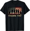 Patriotic Thank You Soldiers Veterans American Flag Military T-Shirt