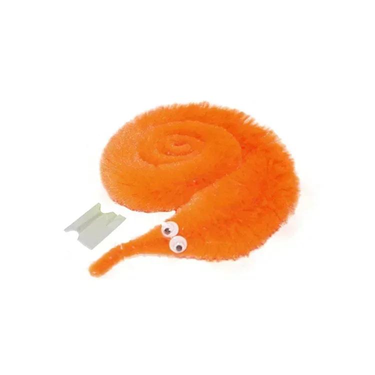 5PCS Funny Worm Magic Props Toys for Children Kids Beginners Wiggly Twisty Worm with Invisible String Party Games Trick Toys