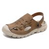 Sommer Herren Sandalen Echtes Leder Herren Freizeitschuhe Outdoor Herren Ledersandalen für Herren Strandschuhe Römische Herrenschuhe