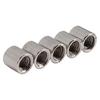 50Pcs Coupling Nut Round Rod Connector Female Thread 304 Stainless Steel M8x1.25 12 L12mm