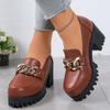 Fashionable New Comfortable Banquet High Heels Women'S Shoes Spring And Autumn Elegant Sexy Thick Soled Casual Single Shoes