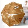 1pc Dinosaur Fossil Pattern Automatic Umbrella 8-Bone Design Compact Gear for Outdoor Travel, Perfect Holiday Gift Y250827071