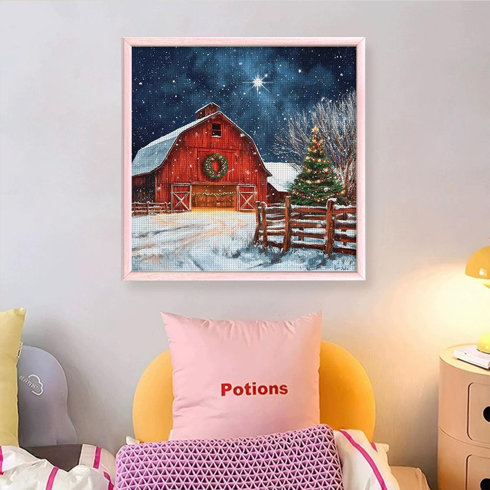 Full Embroidery cotton Thread 14CT Counted Xmas Cross Stitch Kit Home Decor