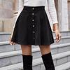 GMXIA Women's Fashion Vintage Corduroy High Waist Skirt