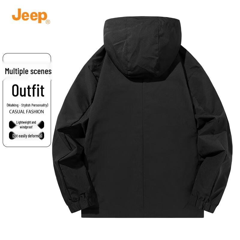 Jeep 3-in-1 Windproof Fleece-Lined Outdoor Jacket