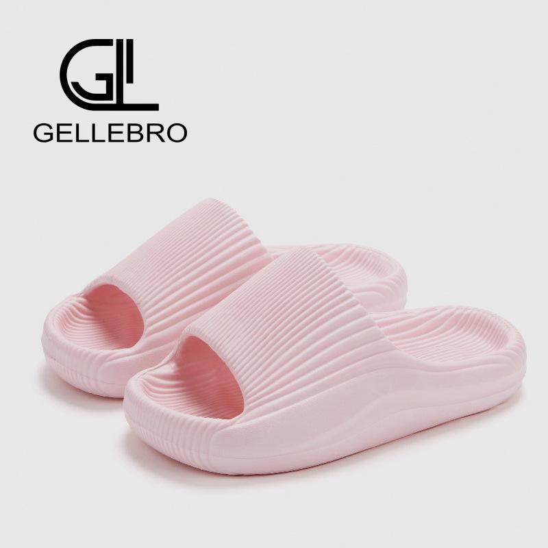 

Bathroom cool slippers ladies summer indoor home bath soft bottom eva home silent striped slippers men 40/41 зелений