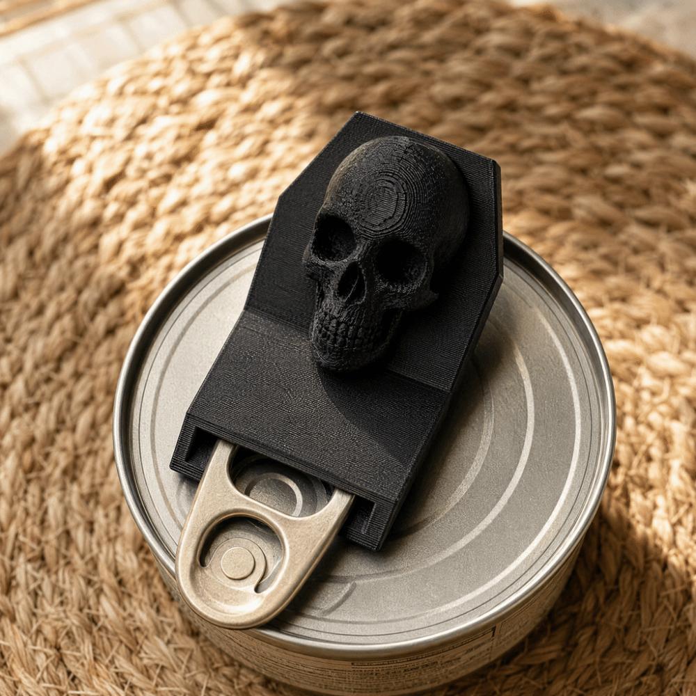 Rutschfester Halloween-Dosenöffner Langlebiger Küchen-Grifföffner Gotischer Totenkopf-Öffner Outdoor-Camping