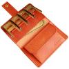 [LITSTA] Coin Wallet2 Coin Catcher GOLD Edition, Litsta Coin Wallet with Coin Holder, Italian Leather, Dollar Orange