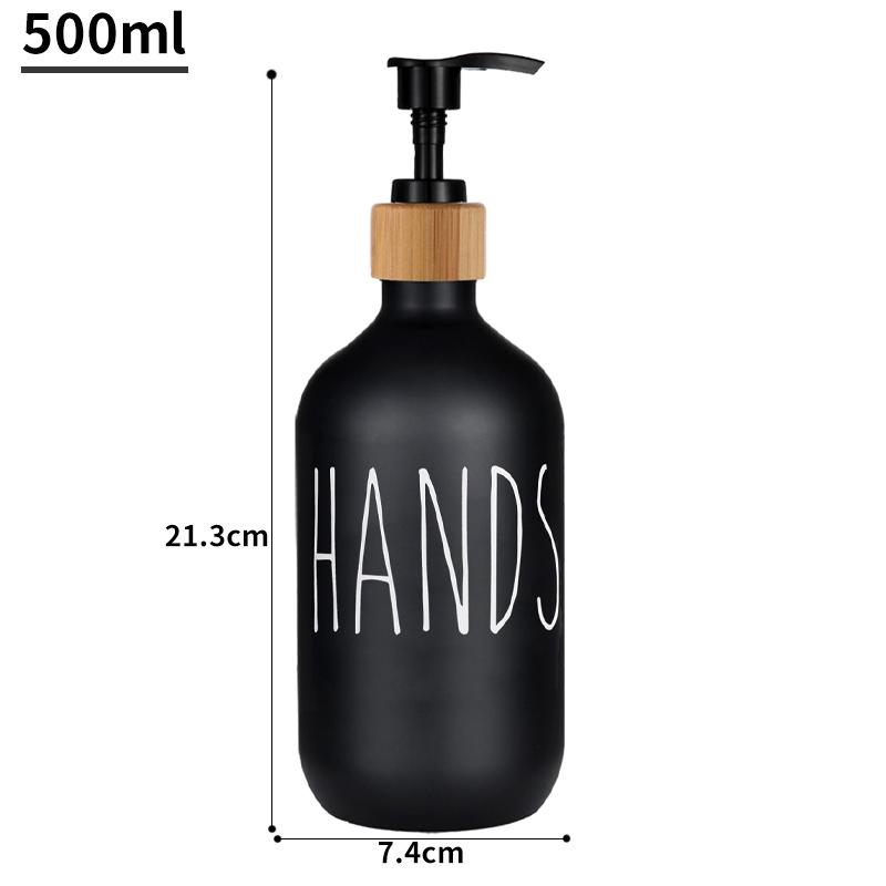 500ml Spülmittelspender-Set für Küchenspüle Handseifenflasche mit Ablage Waschmittel Aufbewahrungsflasche Heimdekoration Badezimmer