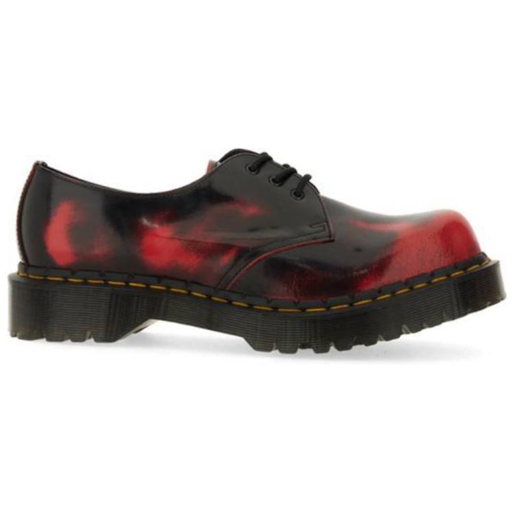 DR. Martens 1461 Bex Oxford Schwarz Rot Herren Sneaker 31864782