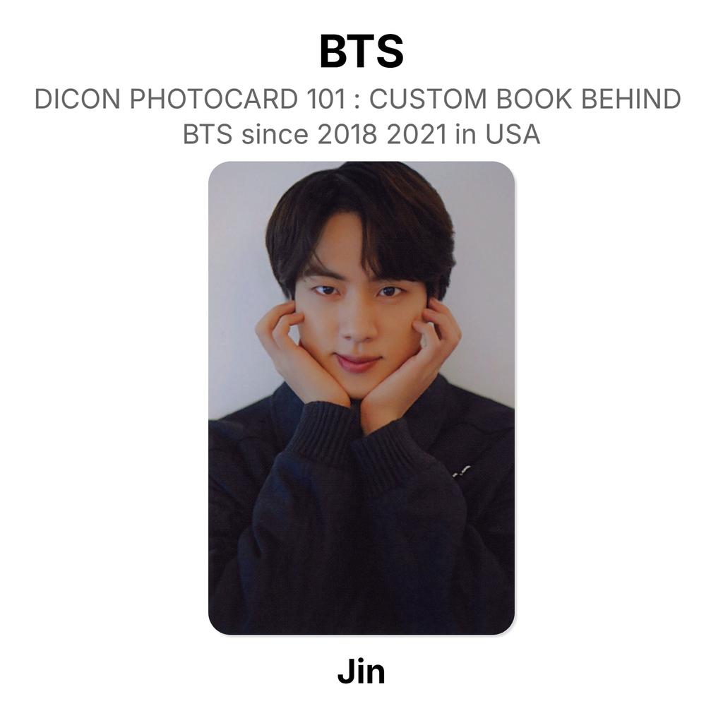 BTS DICON PHOTOCARD 101 : CUSTOM BOOK BEHIND BTS Since 2018 2021 In USA Official Photocard