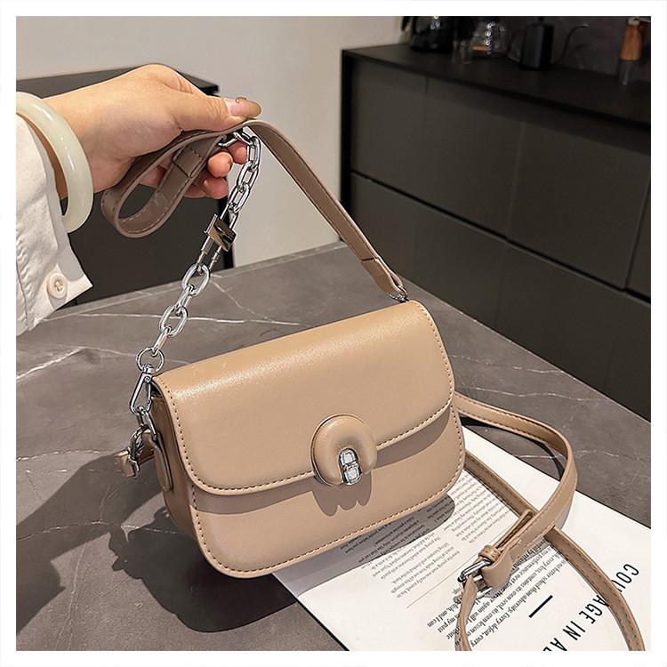 IELGY Fashion One-Shoulder Diagonal Bag Ladies Pu Small Square Bag