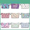Fashionable Printed Lipstick Makeup Bag For Women Travel Cosmetic Pouch Lightweight Waterproof