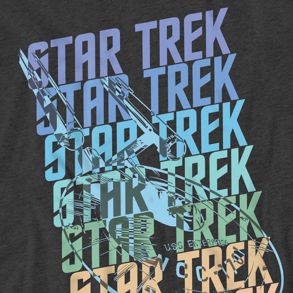 Star Trek Unisex Adult Enterprise Multi Logo T-Shirt