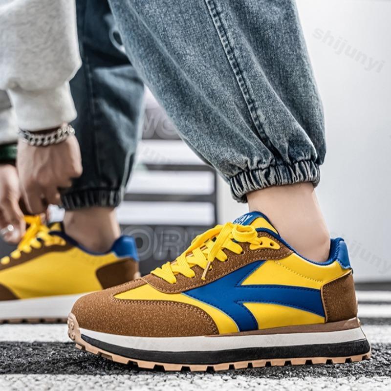 Fashion Spring Men's Shoes 2025 New Fashion Trend Versatile Thick Sole Casual Shoes Anti Slip Wear-resistant Comfortable Chunky sneakers