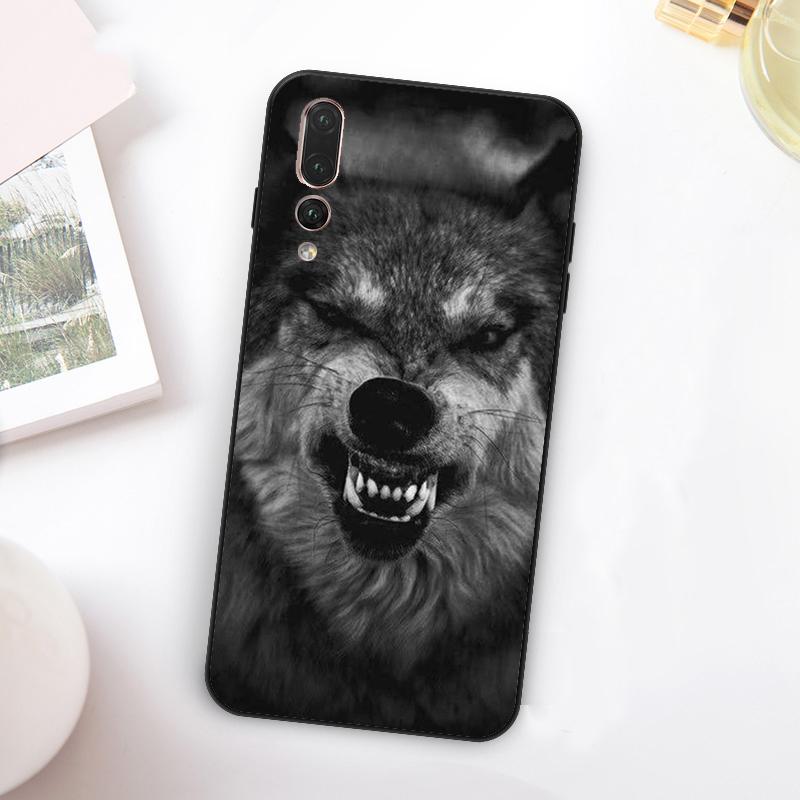 Angry Wolf For Huawei Nova Y60 Y70 Y90 Y72 Y73 Y61 Y91 7i 8i 11i 12i 12s 9 10 SE P20 P30 P40 Lite Case