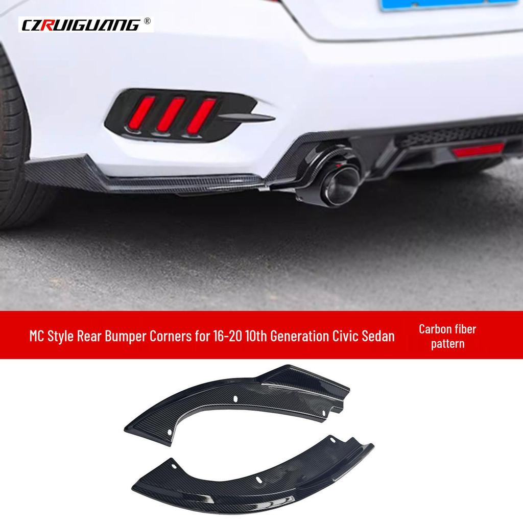 Kit de Carroceria Difusor Traseiro e Splitter Frontal para Civic 10ª Geração