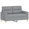 Vidaxl 3-Cz. Relaxation Set With Cushions, Light Grey, Fabric
