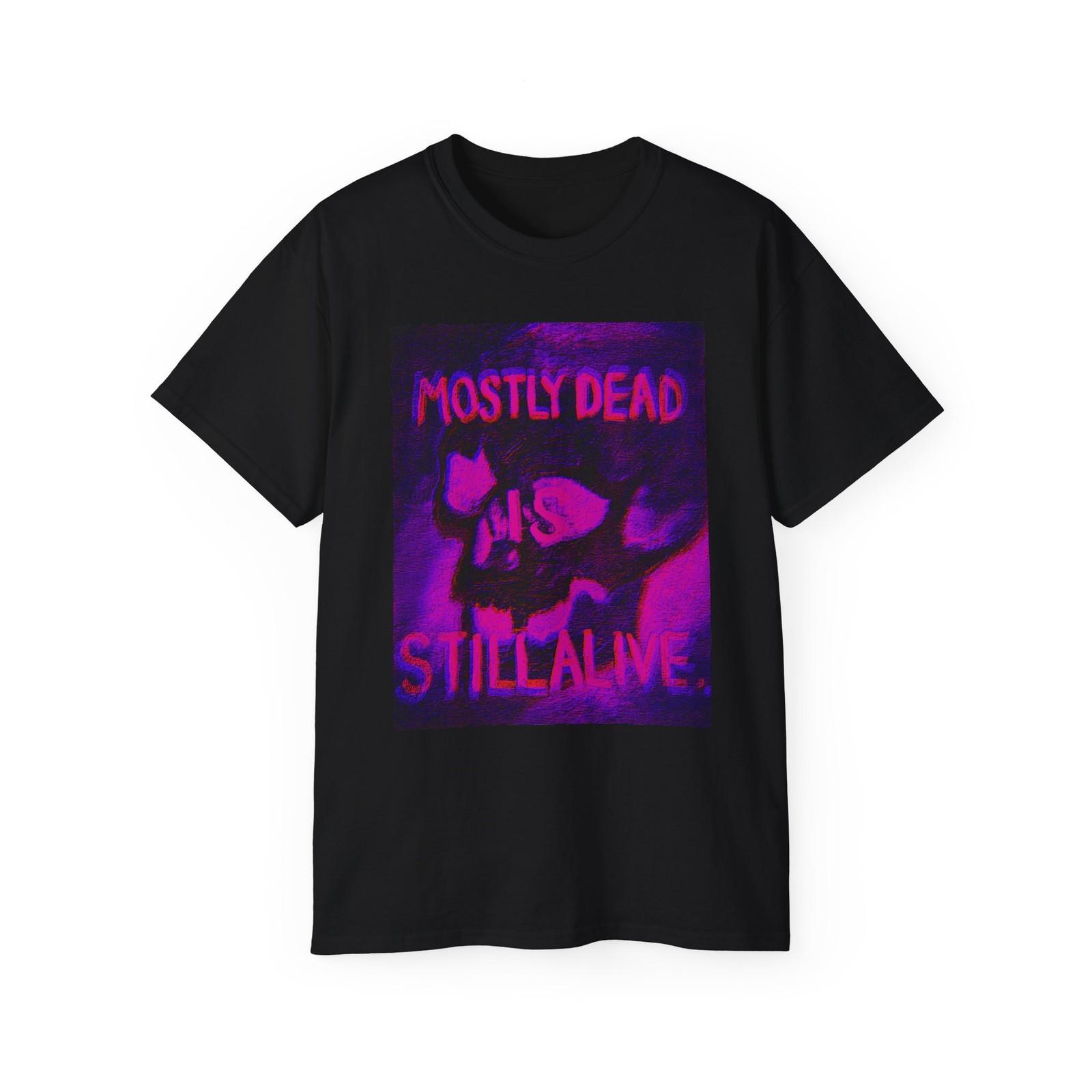 Glitchy Skull Tee Shirt, Unisex Original Art Graphic T-Shirt, Edgy Punk S