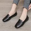 Ladies Summer Footwear Flat Moccasins Shoes for Women 2024 Loafers Square Toe White Flats Lastest Shoe Casual Korean Style Trend