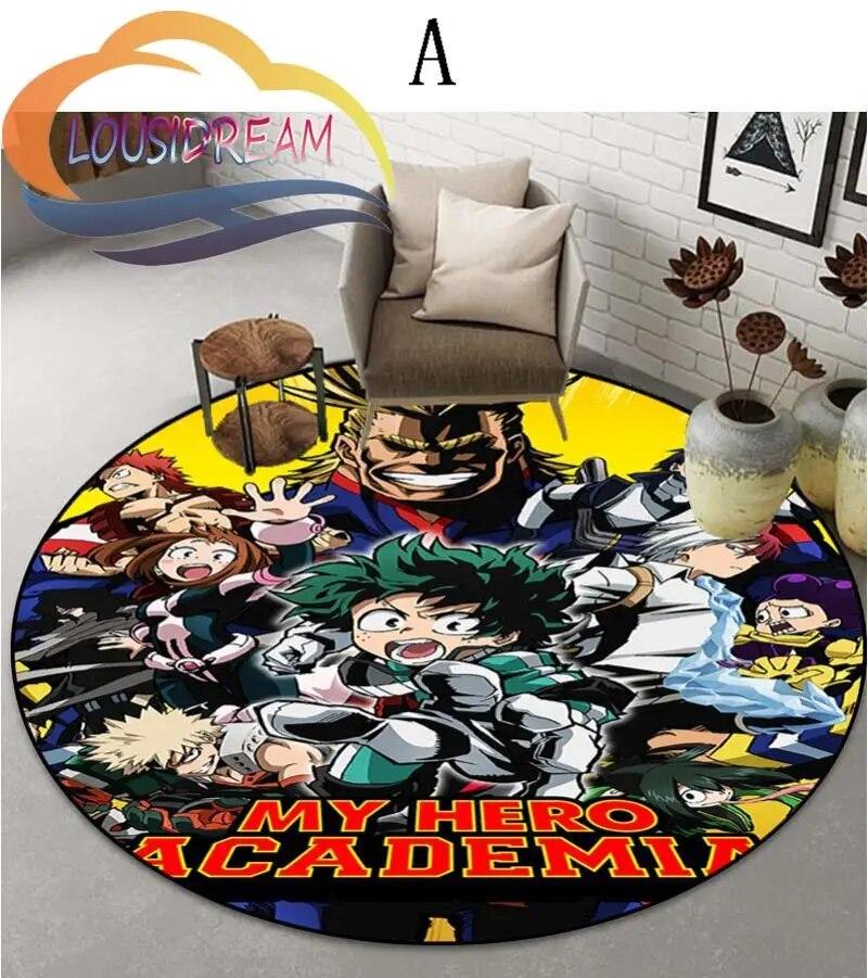 Cartoon My Hero Academia patternCarpet Round Carpet Home Decor Anti-slip  Area Rug {Customize Your Picture}