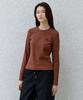OIOI COLLECTION Striped Slim Fit T-Shirt [Camel]