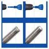 Punta per sbavatura con smusso esterno in acciaio al tungsteno 3-25 mm, codolo esagonale da 1/4", rimuovi bave, punta da trapano per filettatura bulloni, utensili