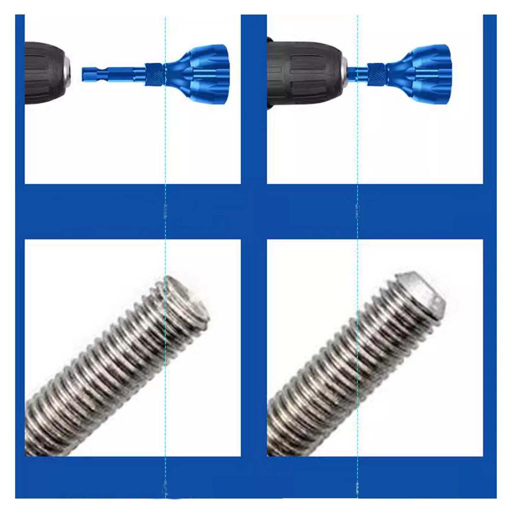 Punta per sbavatura con smusso esterno in acciaio al tungsteno 3-25 mm, codolo esagonale da 1/4", rimuovi bave, punta da trapano per filettatura bulloni, utensili