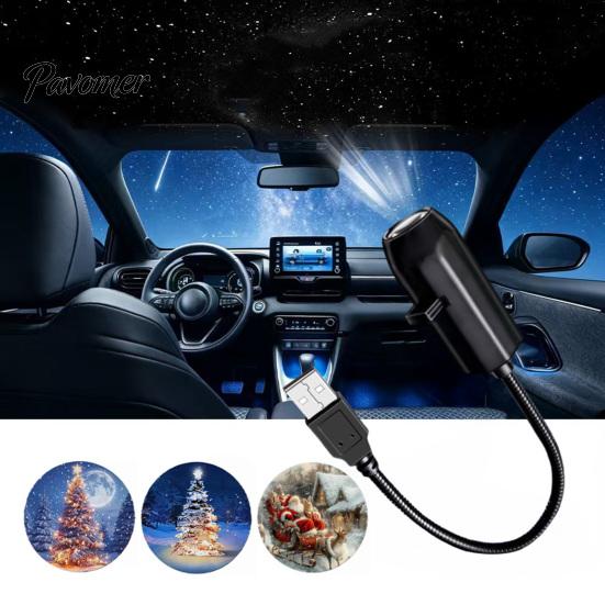 Christmas Projector Lights Rotating Lights, Holiday Projection Light, 360 Degree Rotation Festive Light Dynamic Projector, Multiple Patterns