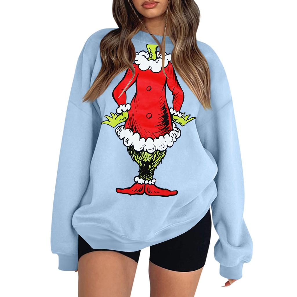 Damen Colorblock Sweatshirt Langarm Rundhalsausschnitt Lässig Bequem Locker Leicht Damen Sweatshirtt