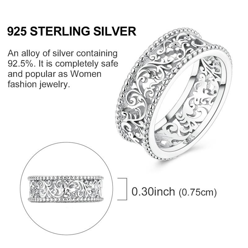 

Original 925 Silver Ring Sparking Infinite Love Starry Night Rings for Women Girls Jewelry Birthday Anniversary Engagement Gifts 6