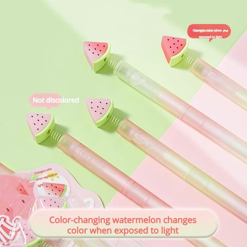 Money Tree Twist Pen / Gift You a Little Peach Blossom Twist Gel Pen / Color-Changing Watermelon Twist Pen Stress-Relieving Gel