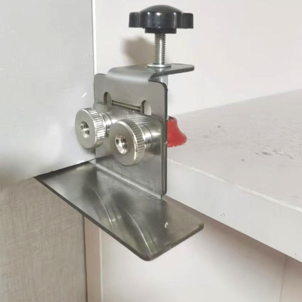 Cabinet Door Mounting Jig Door Panel  Installation Auxiliary Clamp Carpenters Install Tool Door Tool Locator Hand Tools