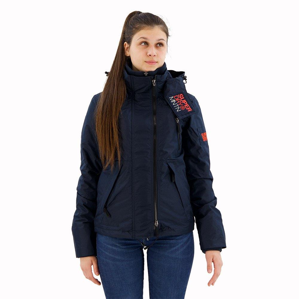 Superdry Damen Blau Regenjacke Mit Kapuze Für Mountain - Bild 2