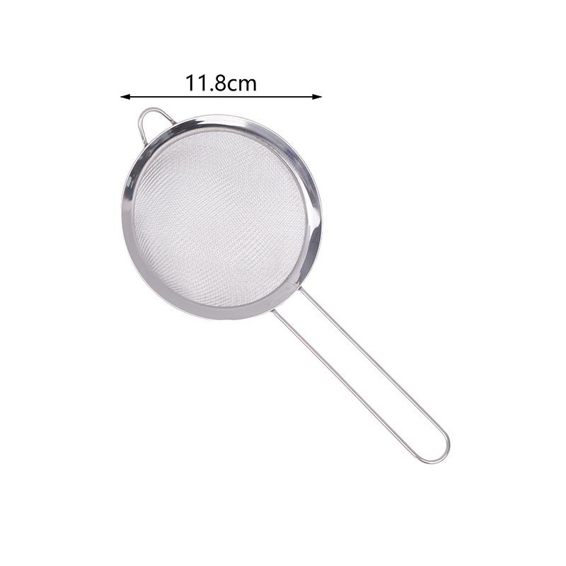 1 Stück Edelstahl Saft Sojamilch Sieb Sieb Ultrafeines Maschensieb Öl Sieb Fisch Knödel Hotpot Abtropflöffel Langer Griff