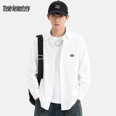 Men's Oxford Long Sleeve Shirt Jacket